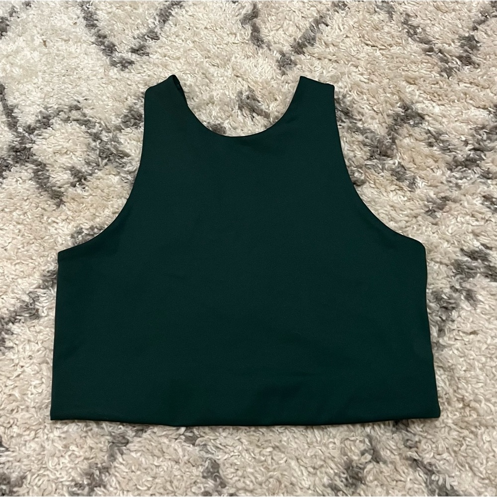 Girlfriend Collective Dylan Bra, M, Moss (green)